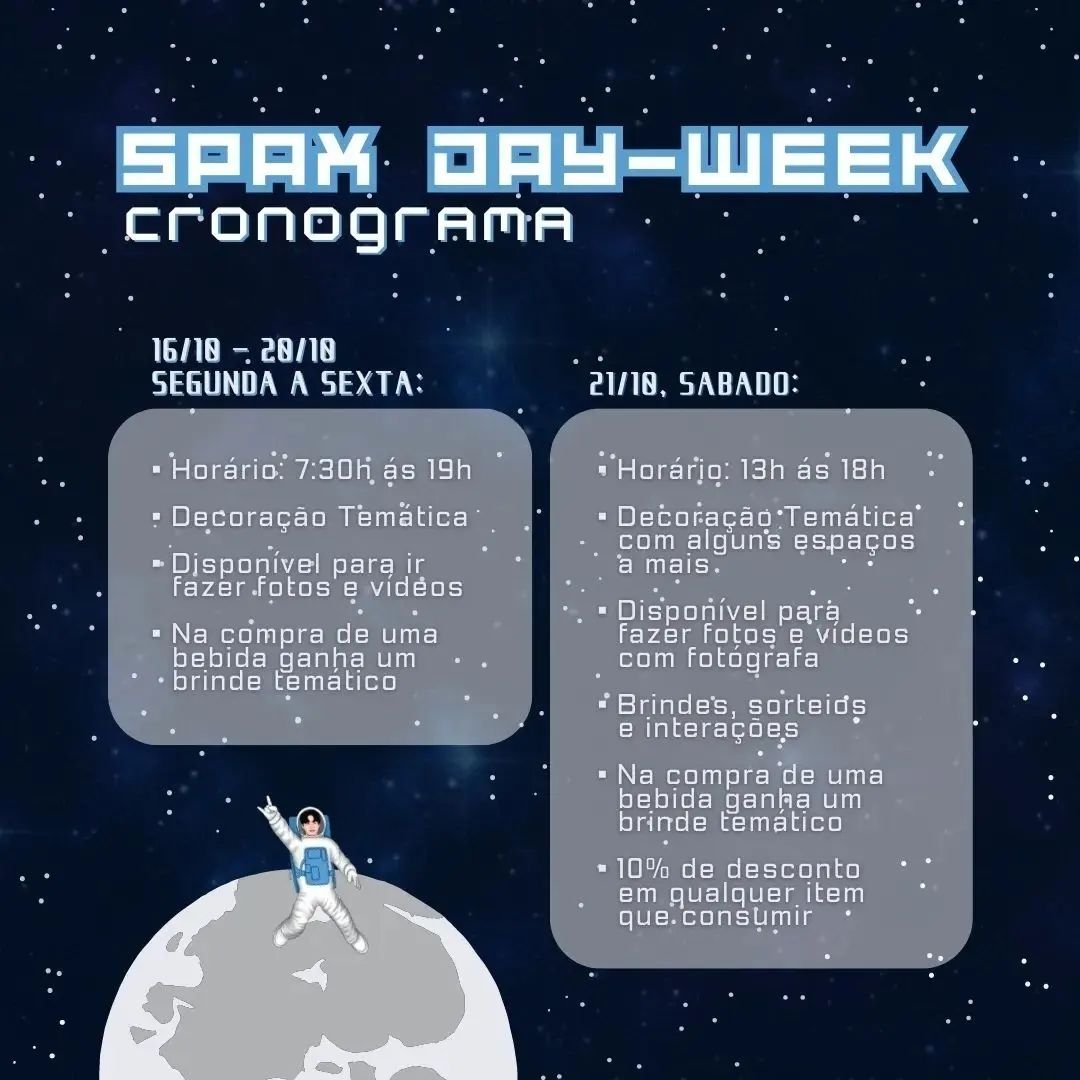 Spax_brazil's tweet photo. ✨️ Spax Day-Week 2023 ✨️
Veio aí mais uma edição do nosso Spax Day mas dessa vez com um diferencial, ao vez de ser apenas um dia, será uma SEMANA!
Compatilhem a notícia, marquem na agenda e fiquem ligados nos próximos posts para saber mais detalhes. https://t.co/xsFJKvG6eA