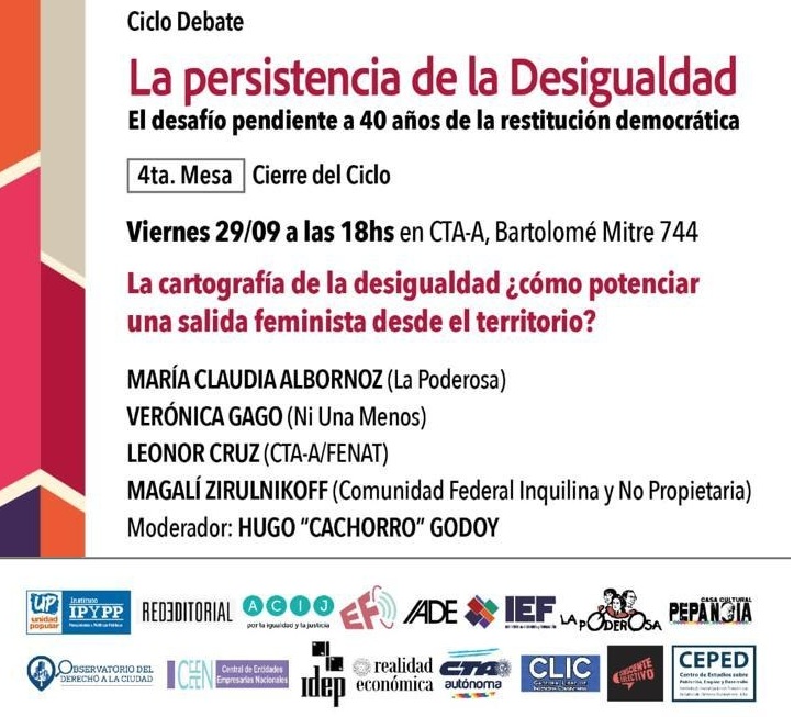 iefctaa's tweet photo. Este viernes 29/9, a las 18, 4° encuentro del Ciclo Debate, «La persistencia de la desigualdad» https://t.co/OkFEn27hEk https://t.co/iZ3NAnQrXO