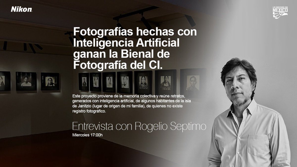Hoy entrevista online con @RogelioSeptimo por @lohechoenmexico