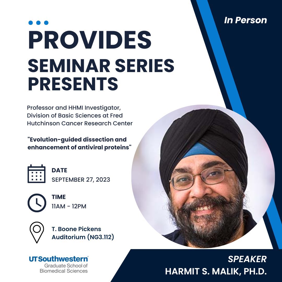 What an incredible honor for our @UTSWNews community to welcome Professor and <a href="/HHMINEWS/">HHMI</a> Investigator Dr. Harmit S. Malik. Dr. Malik's fascinating, insightful, and thought-provoking talk sparked immense interest among the participants while inspiring many questions. @UTSW_PROVIDES