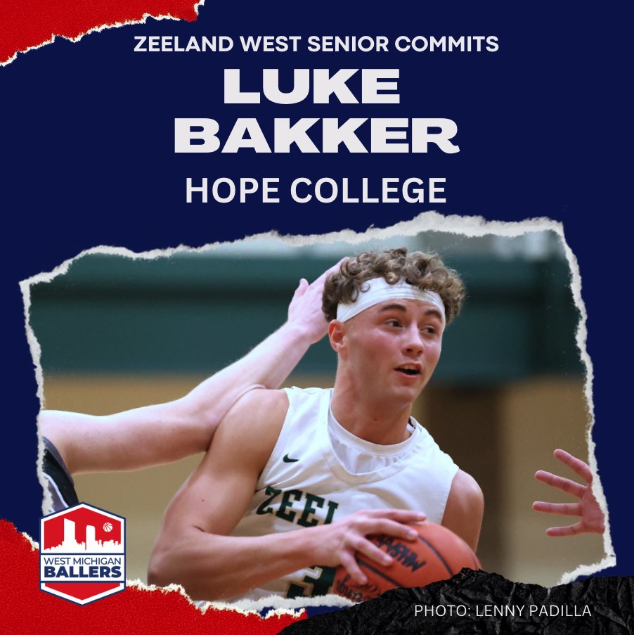 lenny_padilla's tweet photo. COMMITTED: Zeeland West High School senior Luke Bakker has committed to play basketball at Hope College. 
The 6-foot-5 forward played his travel ball with the Grand Rapids Storm and MBA. https://t.co/mNmjTugj64