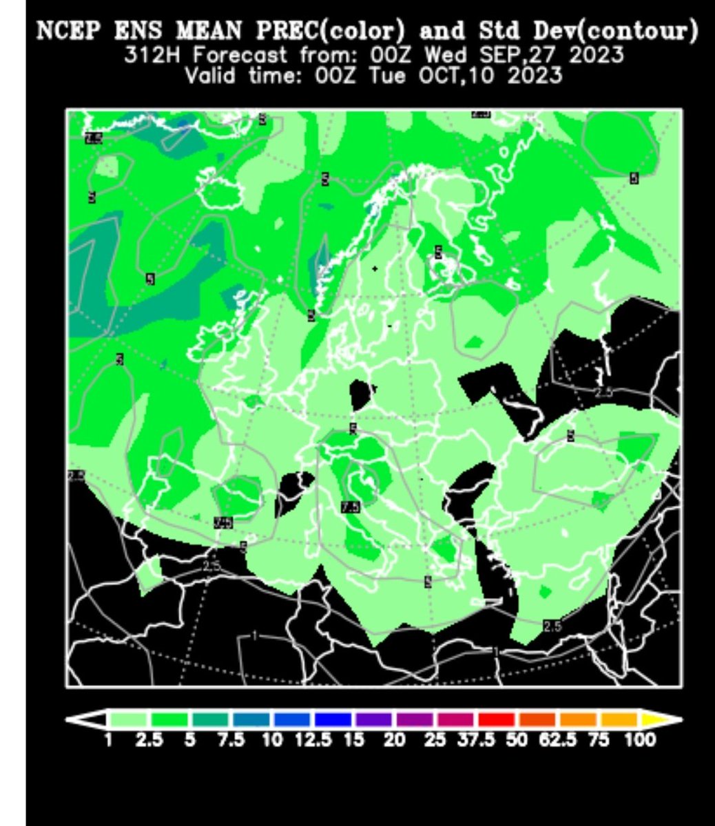 Vakapiupiu's tweet image. Aquesta #sequera extrema, al centre i nord de Catalunya (a 5 comarques del sud hi ha plogut molt aquest #setembre2023, de 150 a 300-350 mm) va per llarg.

Petits indicis de pluja 9 o 10 #octubre2023 i no ho veig clar, per la configuració global. Ho passarem puuuu , magre!