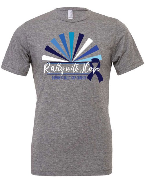 Pre-order the new shirts for pickup at the event, shipping or local pickup. This year we are offering sweatshirts, t-shirts and long sleeve t-shirts in both adult and youth sizes for preorder only. We will have a limited supply available at the event.

damonsrallycap.com/pitchinforhope…