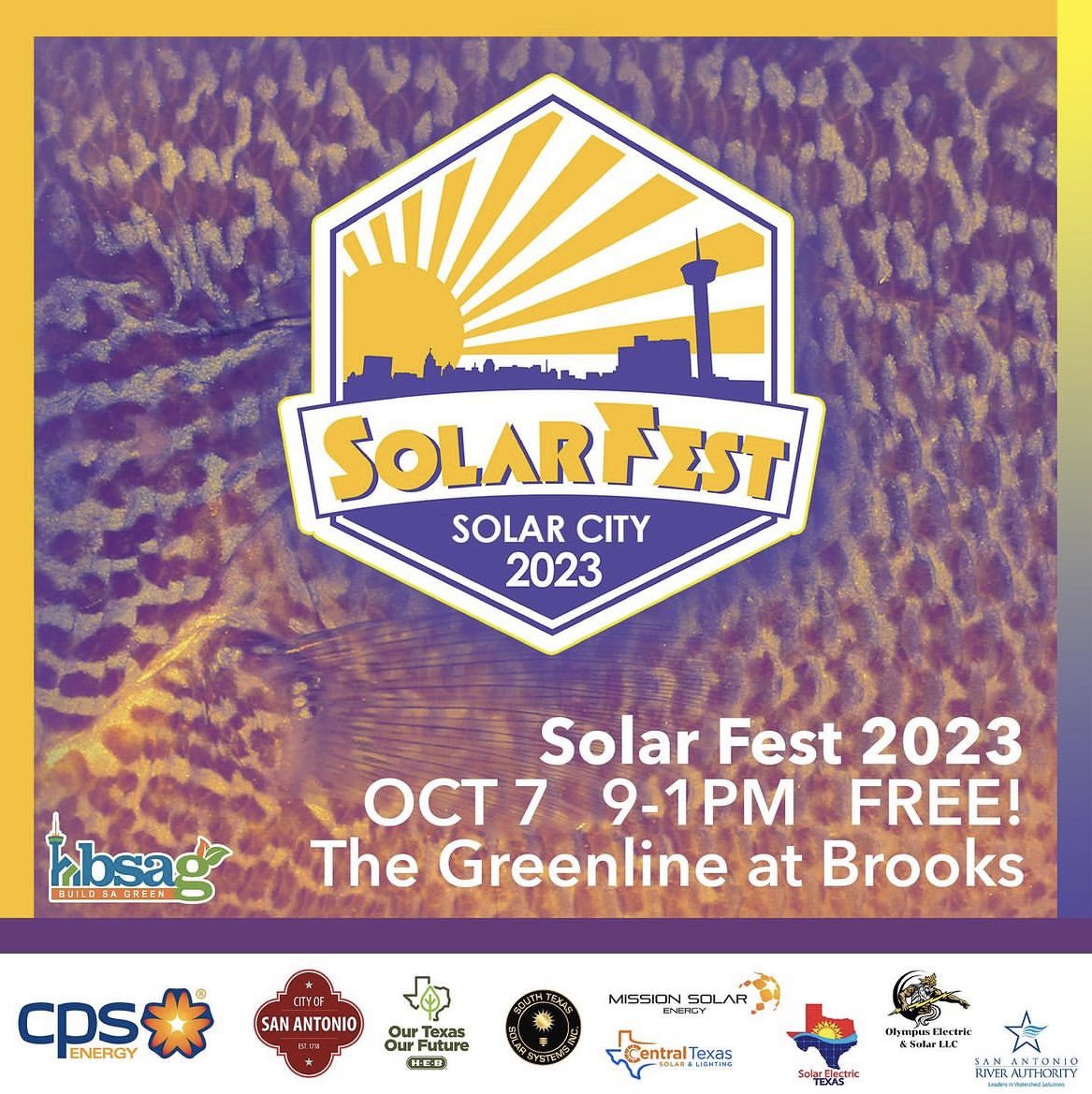 Join Build SA Green and community partners to celebrate this free family-friendly festival with a variety of activities and engaging opportunities. Learn how you can save energy and water, go solar, learn about EVs, and much more! ☀️ #greenlinesa #solarfest2023 #satx