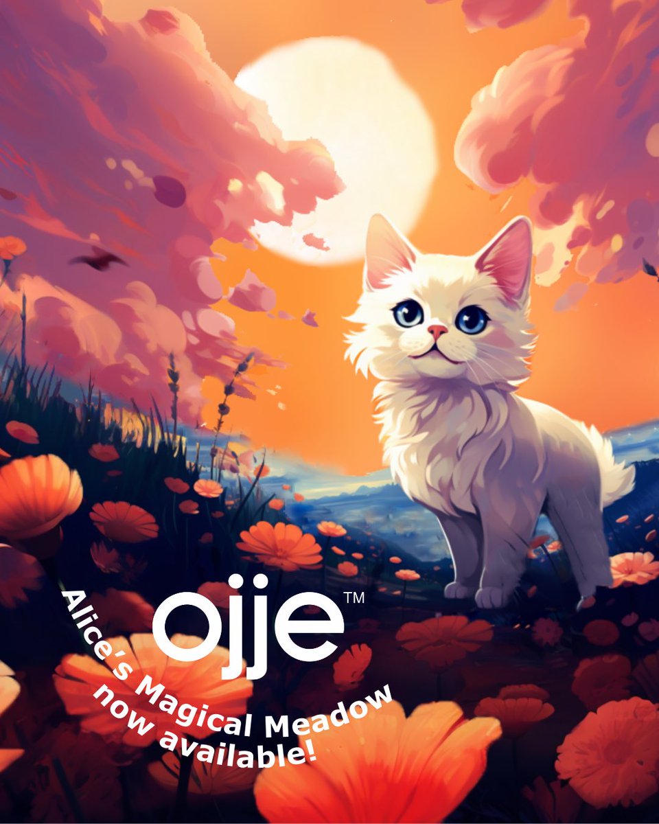 Alice’s Magical Meadow is now available on the ojje app!🐱

Download ojje on the app store now!
#ojjestories #immersivereading #immersive #edtech #newtech #newapp #kidsapp #childrensmedia