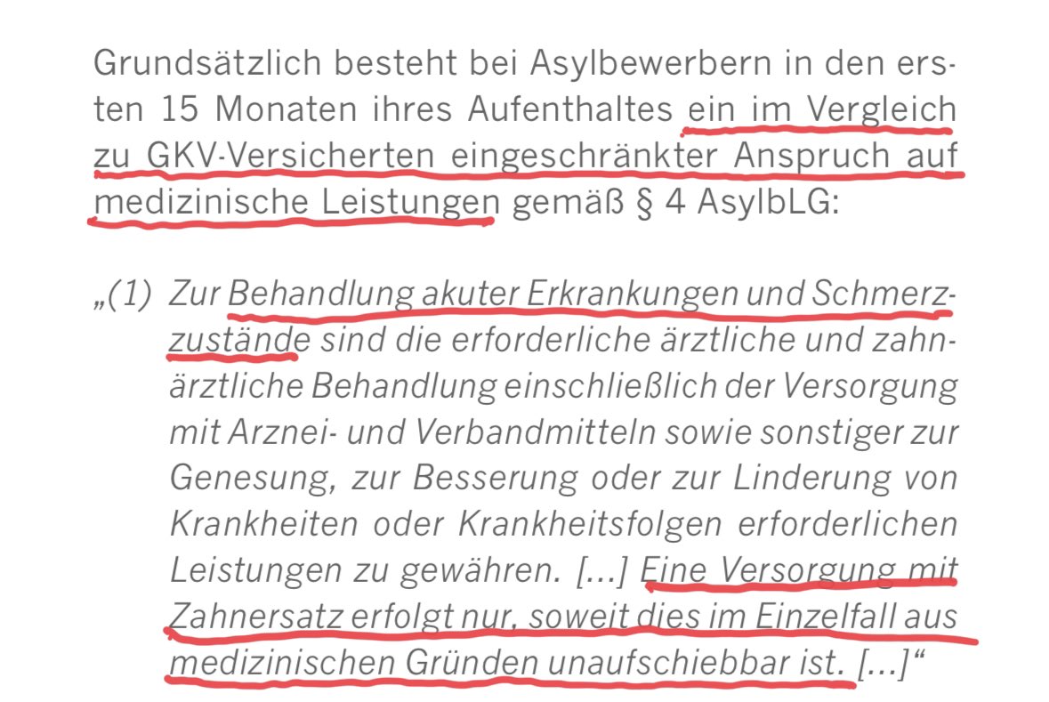 <a href="/welt/">WELT</a> <a href="/_FriedrichMerz/">Friedrich Merz</a> <a href="/larsklingbeil/">Lars Klingbeil 🇪🇺</a> Die CDU muss unsere Gesellschaft zusammenführen, statt die Mehrheit gegen Minderheiten aufzubringen. Natürlich müssen akute Erkrankungen und Schmerz-Zustände auch bei Asylbewerbern behandelt werden. Statt das zu erklären, bestätigt Merz dumpfe Vorurteile. Ich finde das schlimm.