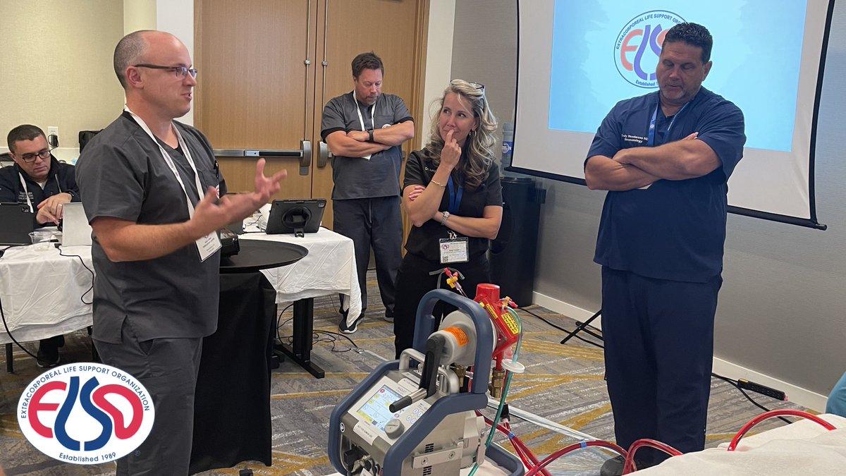 FOAMecmo's tweet photo. #ECMO
🥱 95% boredom
😰 5% sheer terror
⚖️ low volume high risk procedure 
📉 low rate of mechanical emergencies account for ¼ mortality in @ELSOOrg Registry
#simulation useful to practice for both clinical/circuit complications  @MooreElizabethA introducing sim courses #ELSO2023 https://t.co/IZVsv4s4bo