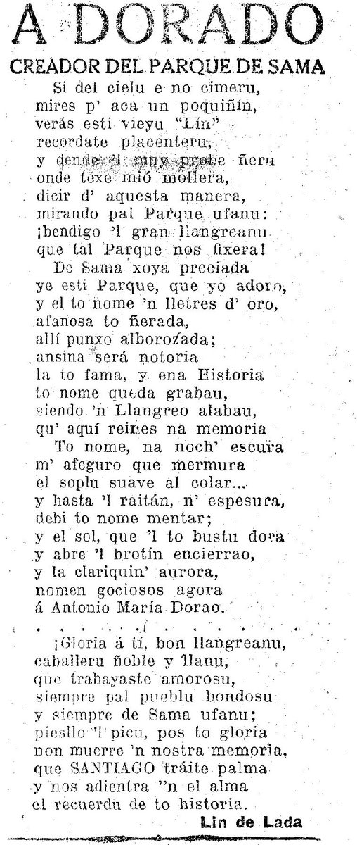 CelebresCoses's tweet photo. añu 1921: A Dorado
... de Lin de Lada
#CelebresCoses #Asturies #oficialidá #AurelioDelbrouck #LinDeLada #Llangréu #Sama #ParqueDorado #AntonioMaríaDorado
más COSES CÉLEBRES en: https://t.co/31VpBbWc9L https://t.co/YSPzNbVPdH