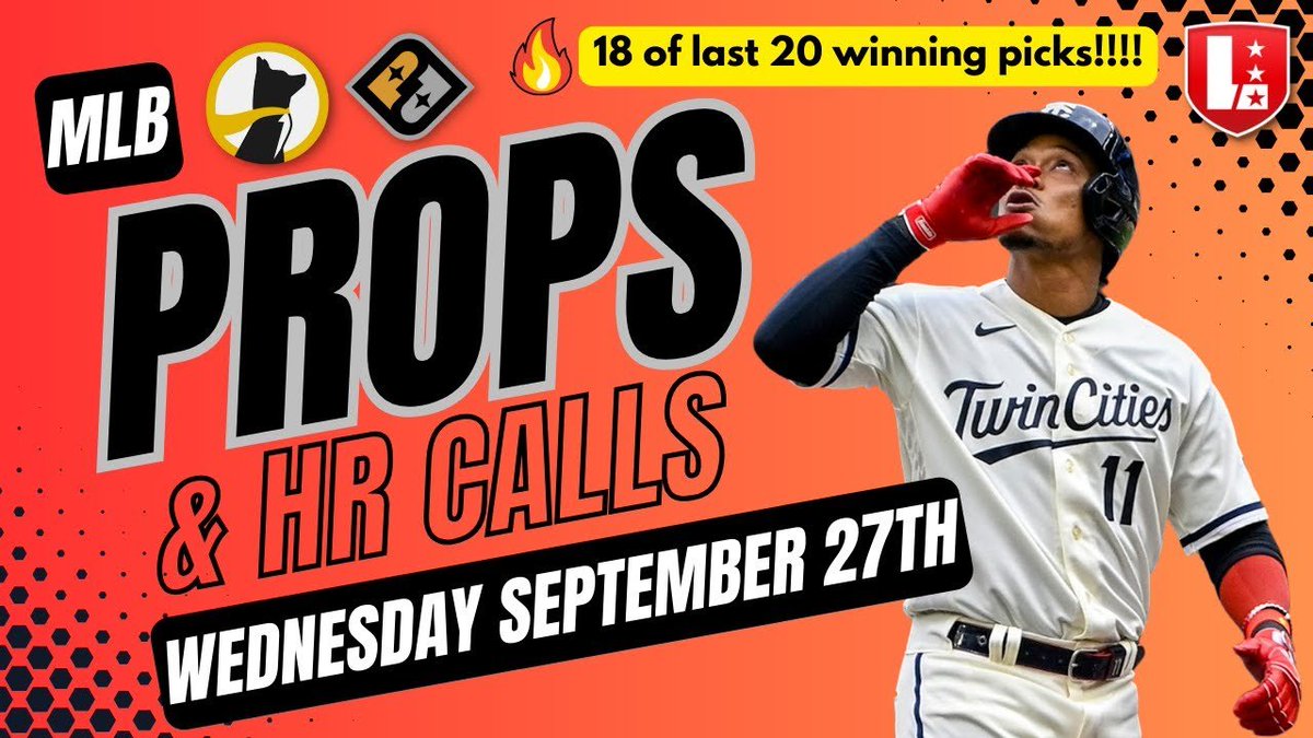 LineStarApp's tweet photo. We've crushed 18 out of our last 20 props! AND the excitement continues โ we're giving away $50 when we hit our 2 main props AGAIN!
Watch Now: https://t.co/8qXk5CFDV6 #PicksShow #WinningStreak #MLB https://t.co/TmazivwizI