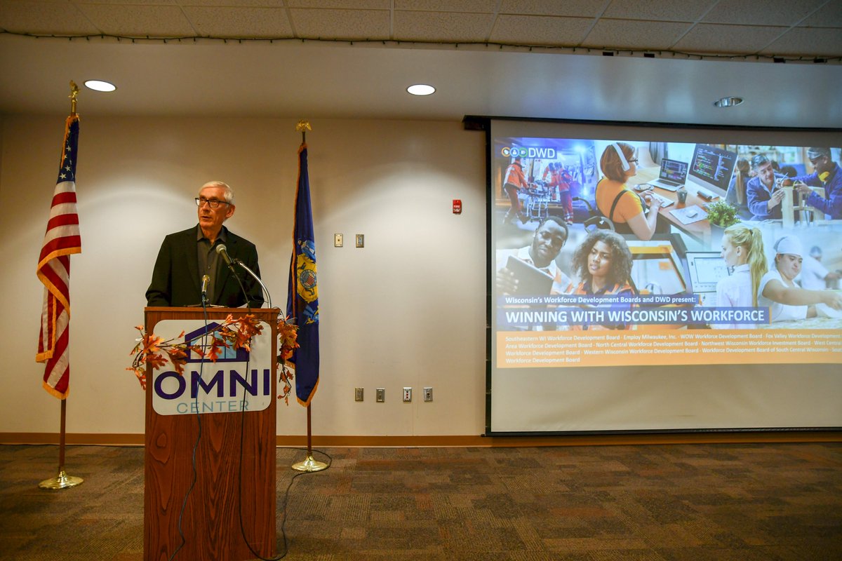 WIWorkforce's tweet image. A great turnout in #OnalaskaWI for Winning with Wisconsin&apos;s Workforce event featuring @GovEvers and Sec. Amy Pechacek. Many valuable insights on how to train, retain and attract staff from @WisconsinBoard, @KwikTrip, @WesternTC, @cesa_4 and more! #WorkforceDevelopmentMonth