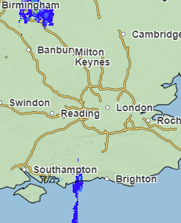 sawdustmonkey's tweet photo. @metoffice Is there a fault with the rain radar over the SE region today? Rain is vanishing from radar in a large square https://t.co/hm5eyLRHBL
