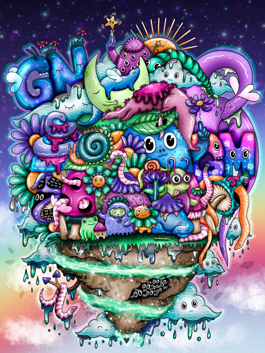 Islands in the Slime
by <a href="/Amydoodles_/">Amydoodles.eth 🐙🐛</a>

0.15Ξ R #DizIzArt

foundation.app/@amydoodles/mm…