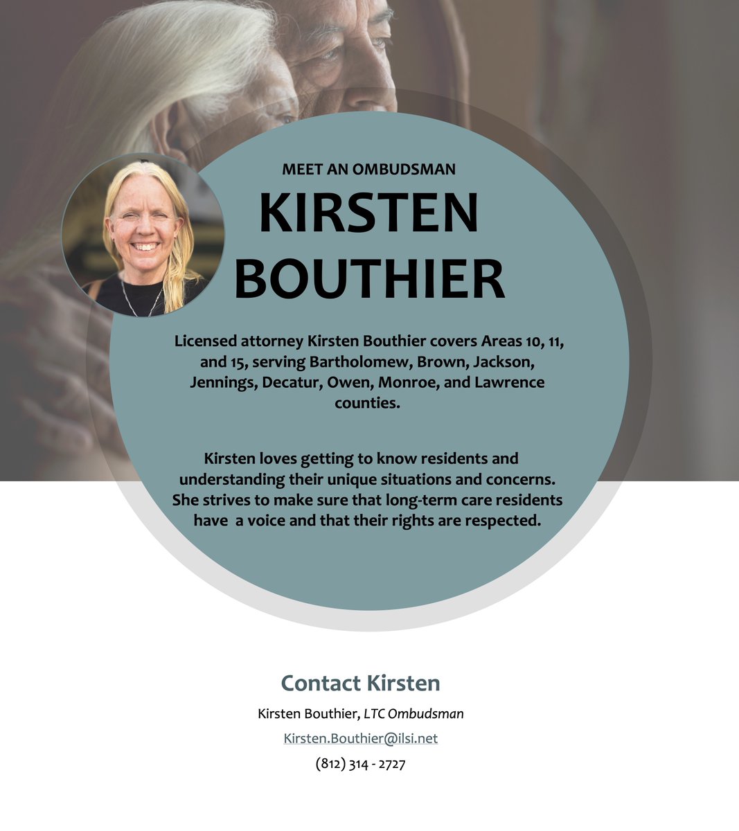 INOmbudsman's tweet image. Sometimes #LTCOmbudsmen wear multiple hats. For years, that was the case for Kirsten Bouthier who worked as an attorney while serving as an ombudsmen with our program. No longer working as an active attorney, Kirsten still wears many hats by serving 3 areas in the state!