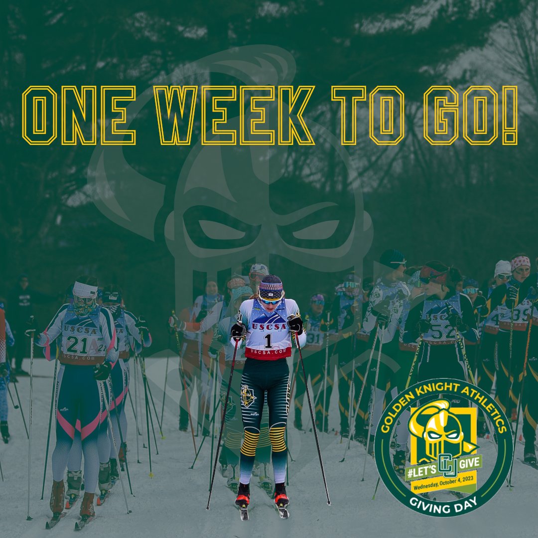 One week until #LetsCUGive! Join us in giving Wednesday, Oct 4th and help support your favorite USCSA Nordic program! givecampus.com/n784qd