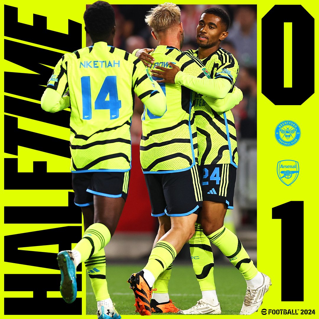 HALFTIME: Brentford 0 : 1 Arsenal 

What are your half time thoughts?

#CarabaoCup #BREARS #Havertz