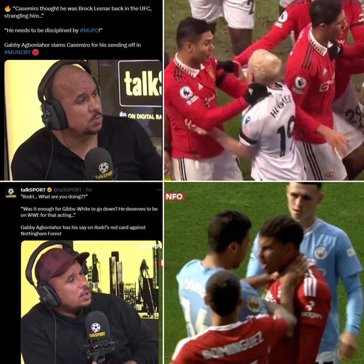 MrStephenHowson's tweet photo. Send me all the times Gabby has gone in on United and then he’s ignored it for another club please. Obviously we have the below. But send me ALL the wibble he’s said pls. He’s getting it tmoro https://t.co/aAra4ieDny
