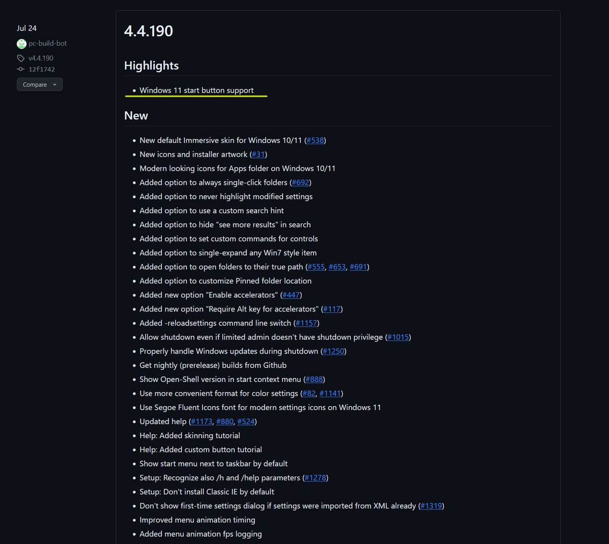 veermaharaj's tweet image. @JenMsft  #Windows11  #openshell #classicshell 

Windows 11 Start Button support is official for OpenShell:

github.com/Open-Shell/Ope…