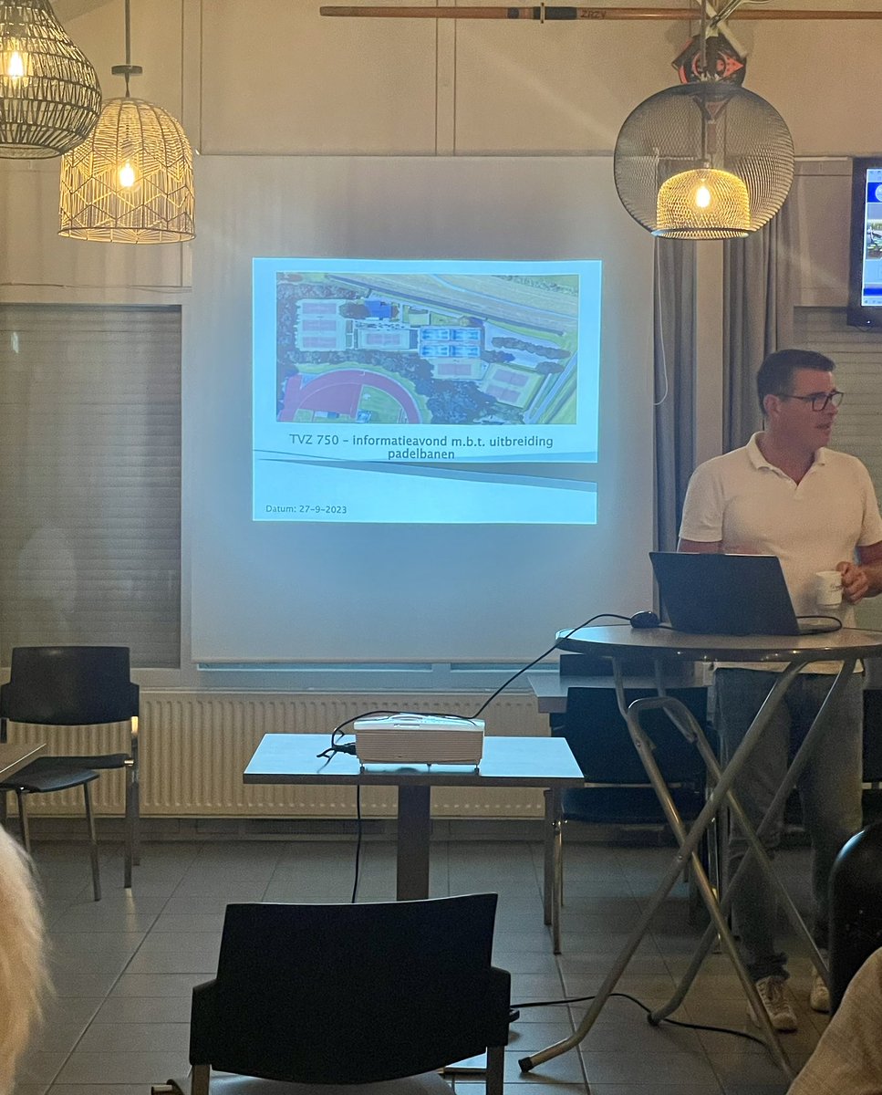 Complimenten aan bestuur en aanwezige leden <a href="/TVZ_750/">TVZ 750</a> voor de interessante bijeenkomst vanavond tav uitbreiding Padelbanen. #padel #zwolle