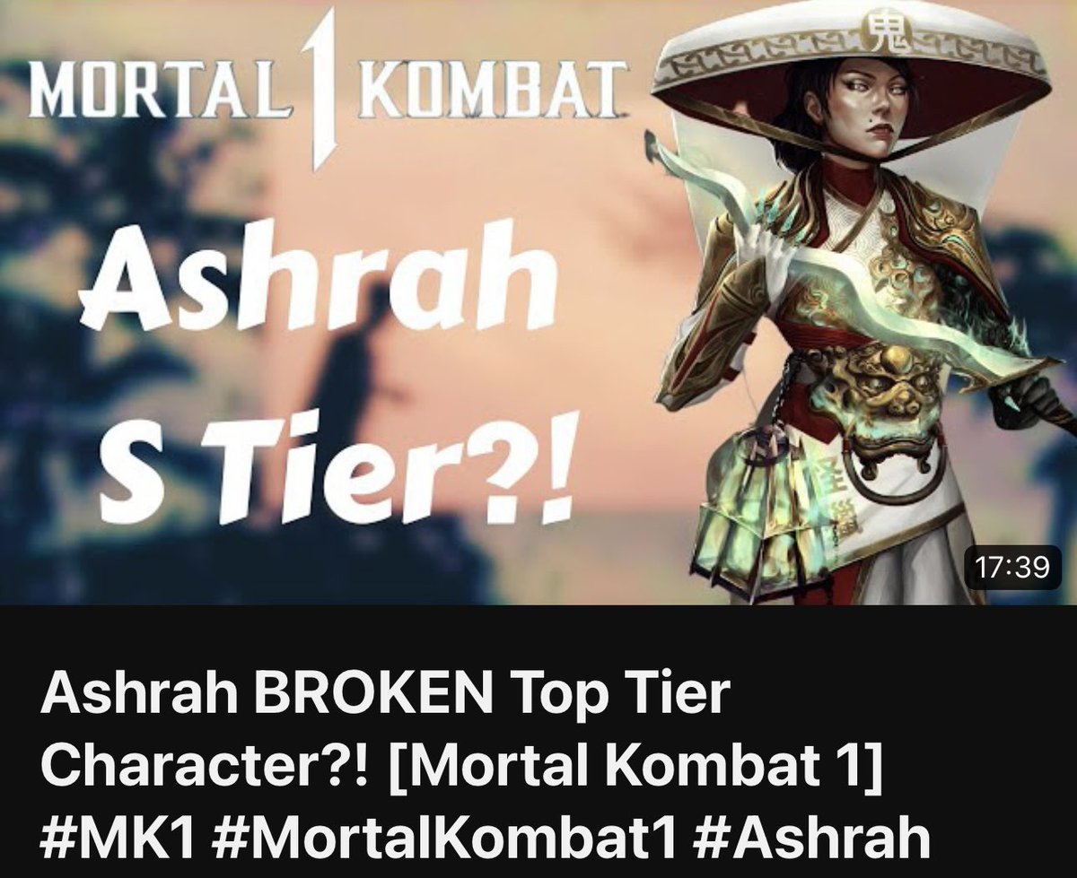 Go watch my latest video on YouTube!
YouTube.com/Unkwxnx

#MK1 #MortalKombat1 #Ashrah #FGC #Game