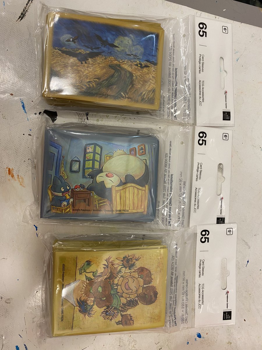 More Pokmon TCG Van Gogh sleeves confirmed!! I believe they have Eevee sleeves but I couldn't find any to take a picture :( More Pokmon TCG Van Gogh sleeves confirmed!! I believe they have Eevee sleeves but I couldn't find any to take a picture :(