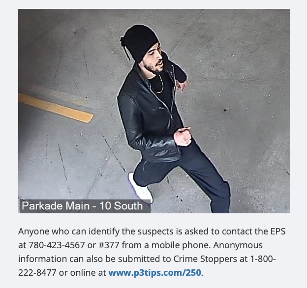 NEWS: Edmonton Police are looking for two people believed to have torn down a pride flag at the ATA building during last week's “1 Million March for Children” protest. Say this may have been an incident of "hate-motivated" mischief.