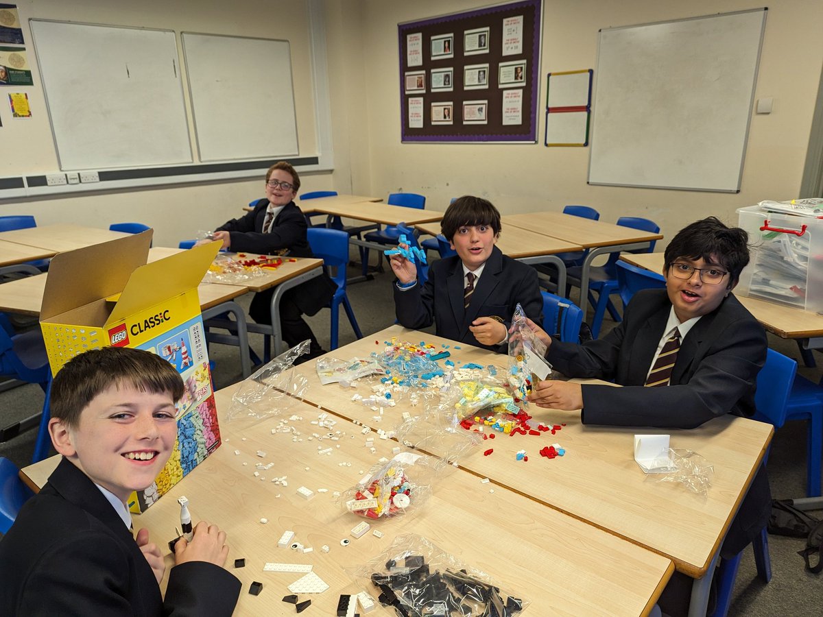 MathsLoreto's tweet photo. Great day today with the founding members of the Lego club @loretochorlton https://t.co/oOLtrajl0K