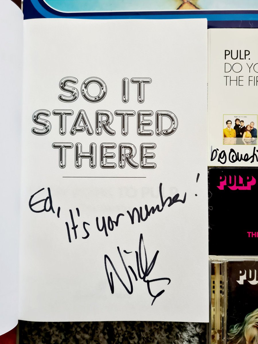 Edd_Stark0408's tweet photo. On Mon I had the privilege of going to Mono to see Pulp drummer & lovely, tip top chap Nick Banks do a talk, q&a then signing as part of a tour promoting his autobiography 'So It Started There: From Punk to Pulp' @OmnibusPress. A great night - Ta Nick x
#pulp #soitstartedthere https://t.co/93JrCVw9B2