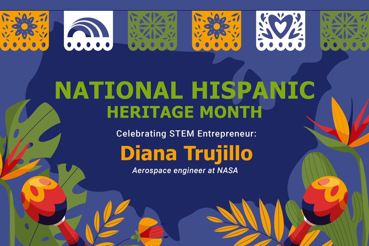 Happy #HispanicHeritageMonth!   

We honor and celebrate the contributions of Diane Trujillo, a #NASA aerospace engineer and Latino  woman in STEM. 

Meet her 🔗 tinyurl.com/2p8ea4nk

#ApplaudHer #Science #Entrepreneurship #HispanicHeritageMonth2023