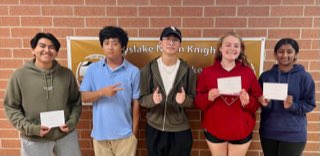Congratulations to our North Knights National Merit semi-finalists and commended scholars! We are so proud of you! Rachel G., Jayashri M., Victor M., Aidan K., and Eugene K
