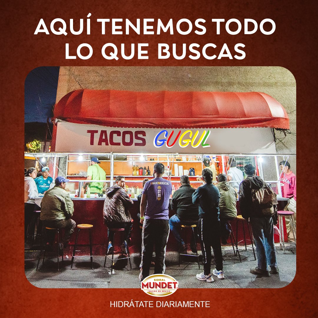 Para cualquier antojo que tengas. #Tacos #DíaMundialdeGoogle