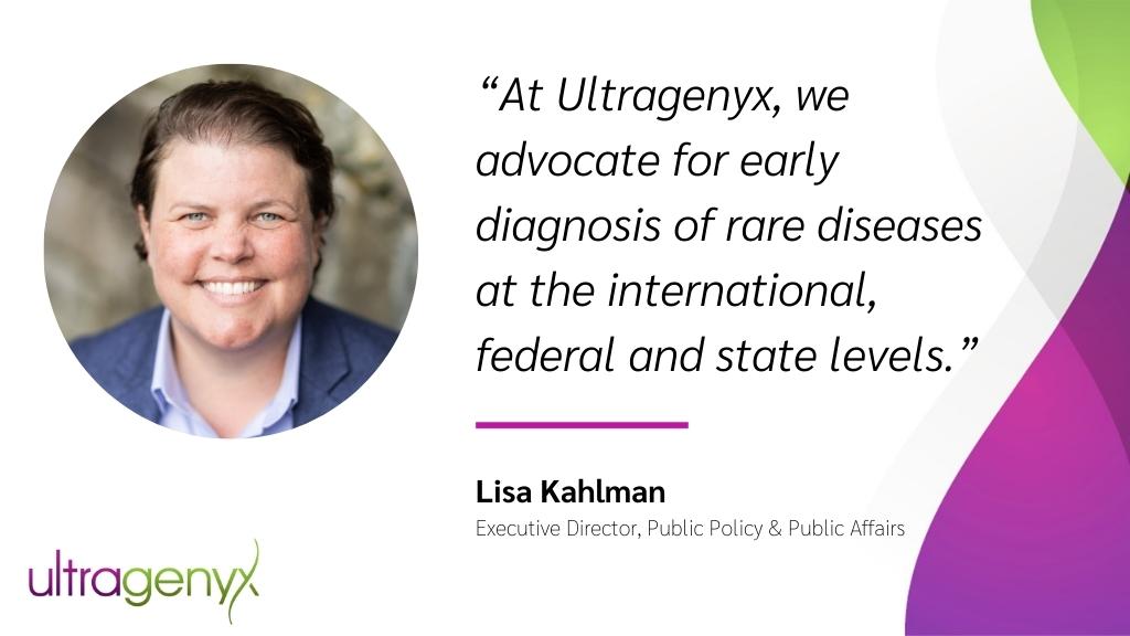 Ultragenyx is a strong advocate for #NewbornScreening. Lisa Kahlman supportsour dedication in expanding the number of diseases included on state screening panels. Learn more: ultragenyx.co/NBS