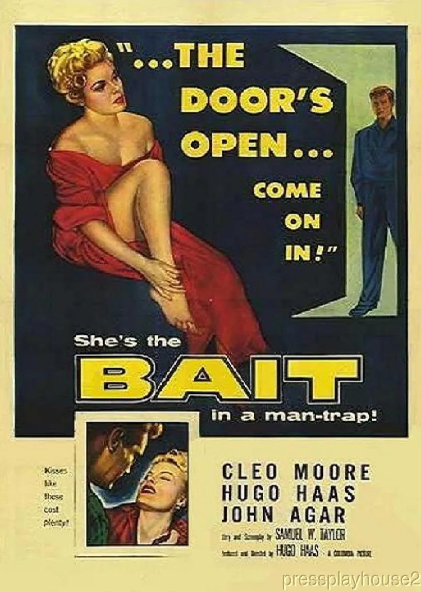 TalkingPicsTV's tweet photo. Greed and a plan... of murder! #CleoMoore #JohnAgar #HugoHaas BAIT (1954) 11pm crime drama #TPTVsubtitles https://t.co/DRXUiCkfaQ