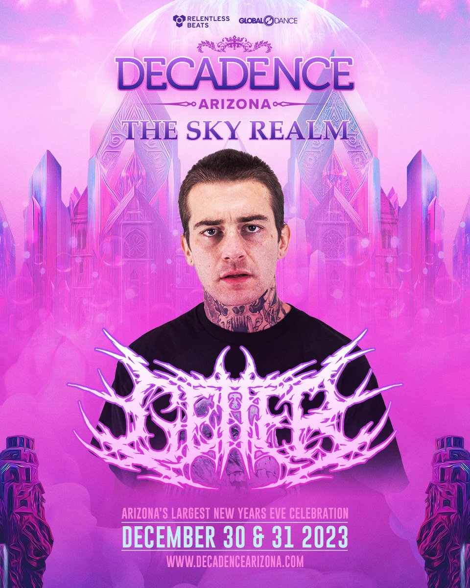 DecadenceAZ's tweet photo. 🔥 Creature energy is coming out when Getter takes over Decadence AZ: The Sky Realm!

RT + tag 3 friends and say PRICES INCREASE SUNDAY for a chance to win 2 GA tickets!

🎟 Ticket prices increase this Sunday at midnight at https://t.co/NW48i25Znl https://t.co/fUlj8BwFHo