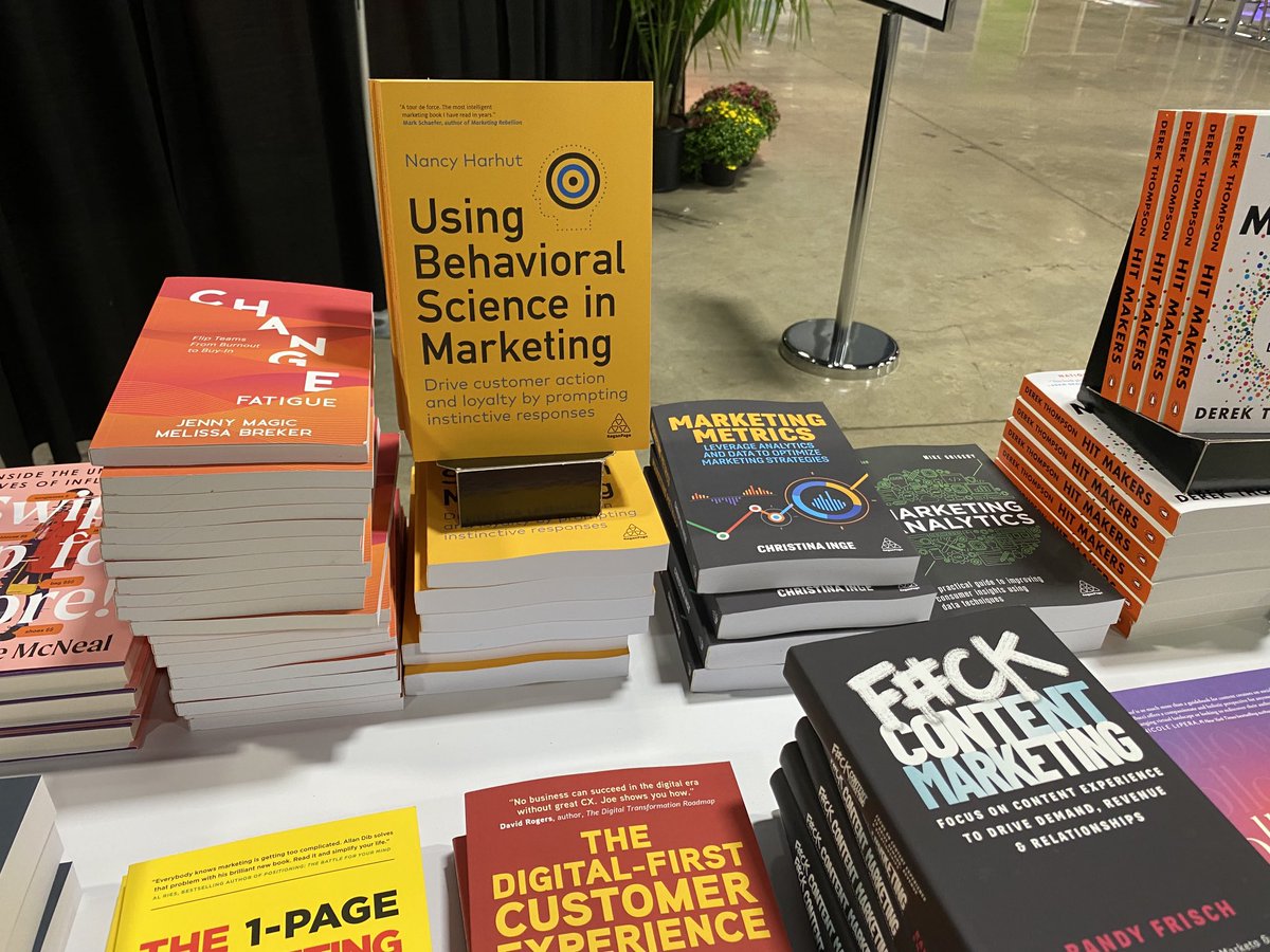 SOLD OUT!!! Using Behavioral Science in Marketing sold out at the #cmworld bookstore. But it’s available online;) #persuasion