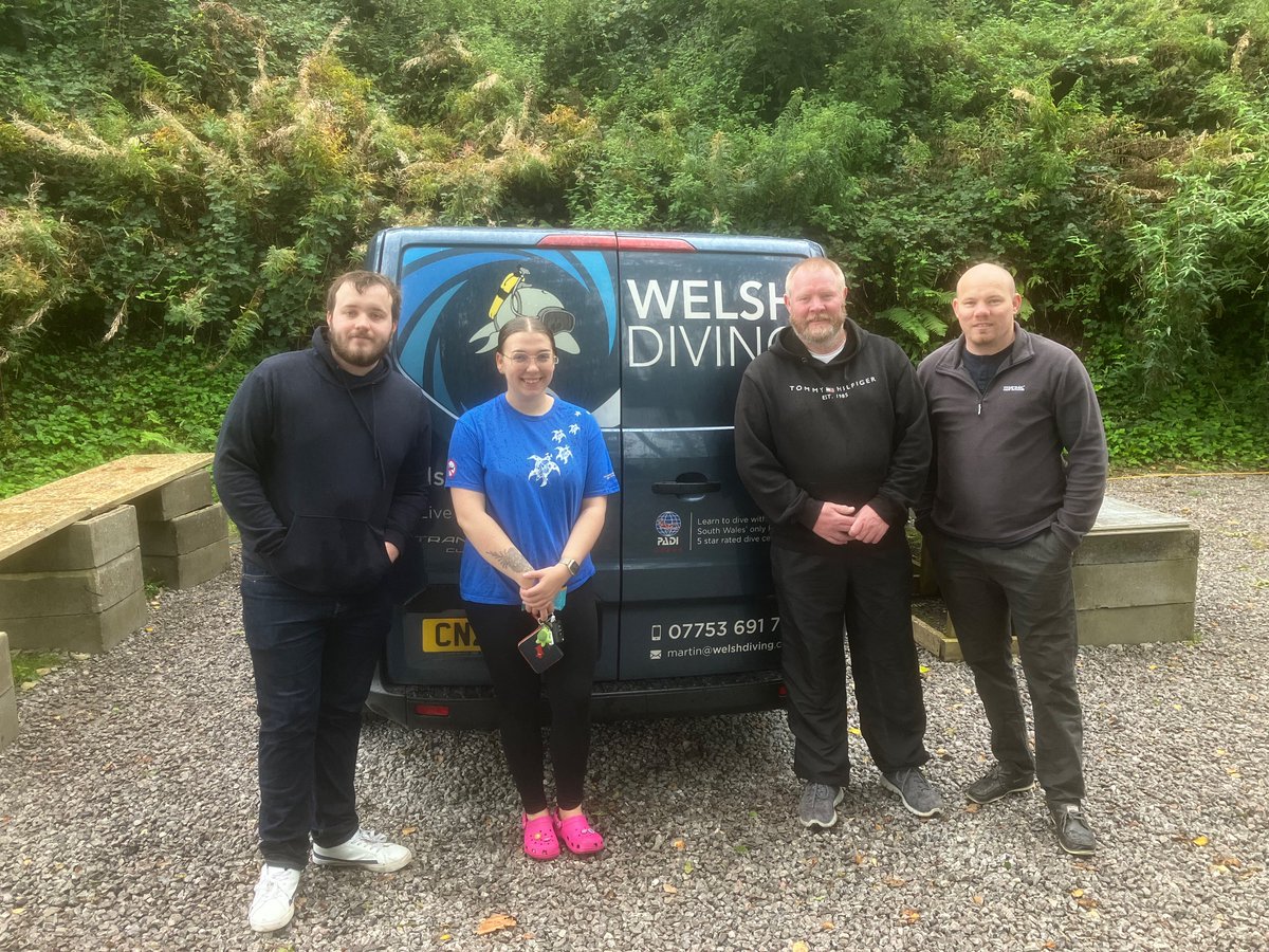 WelshDiving1's tweet photo. CONGRATULATIONS to Thomas, Jessica, Robert and Peter this week for completing the first part of their PADI Advanced Open Water course!!! https://t.co/RYABoRdCgM