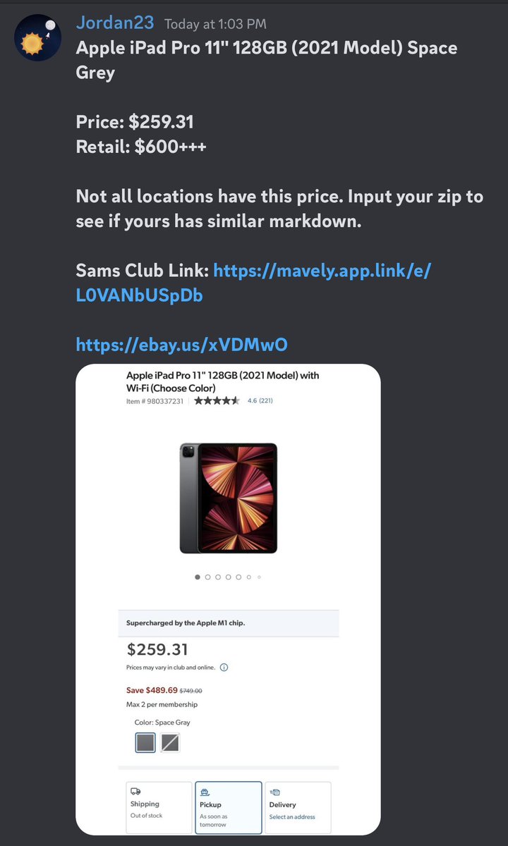 SolarFlips's tweet image. Sam’s Club Local Markdowns still going strong! Easy money to be made here. Let me know if you’re looking to add any extra services to your reselling group today