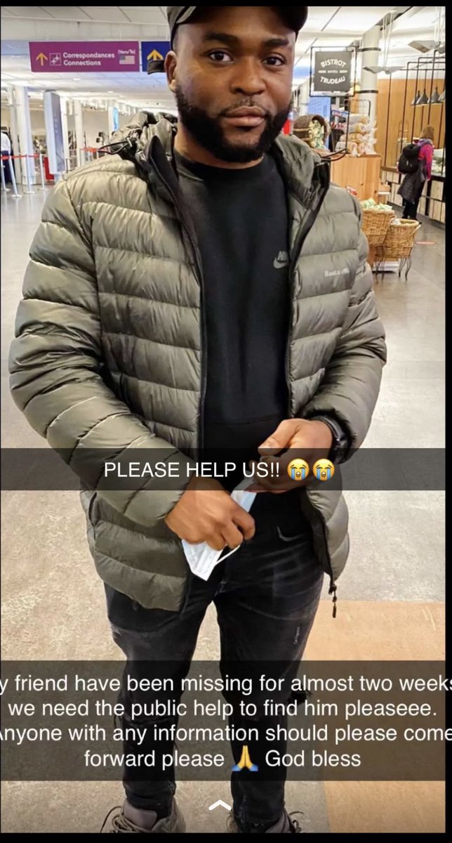 adelevels's tweet photo. Help my friend is missing!!! Abdul Rasheed Tahiru was last seen September 15 at Markham 🥹https://t.co/H5oYUvtJA5 https://t.co/UUICxvj3DW