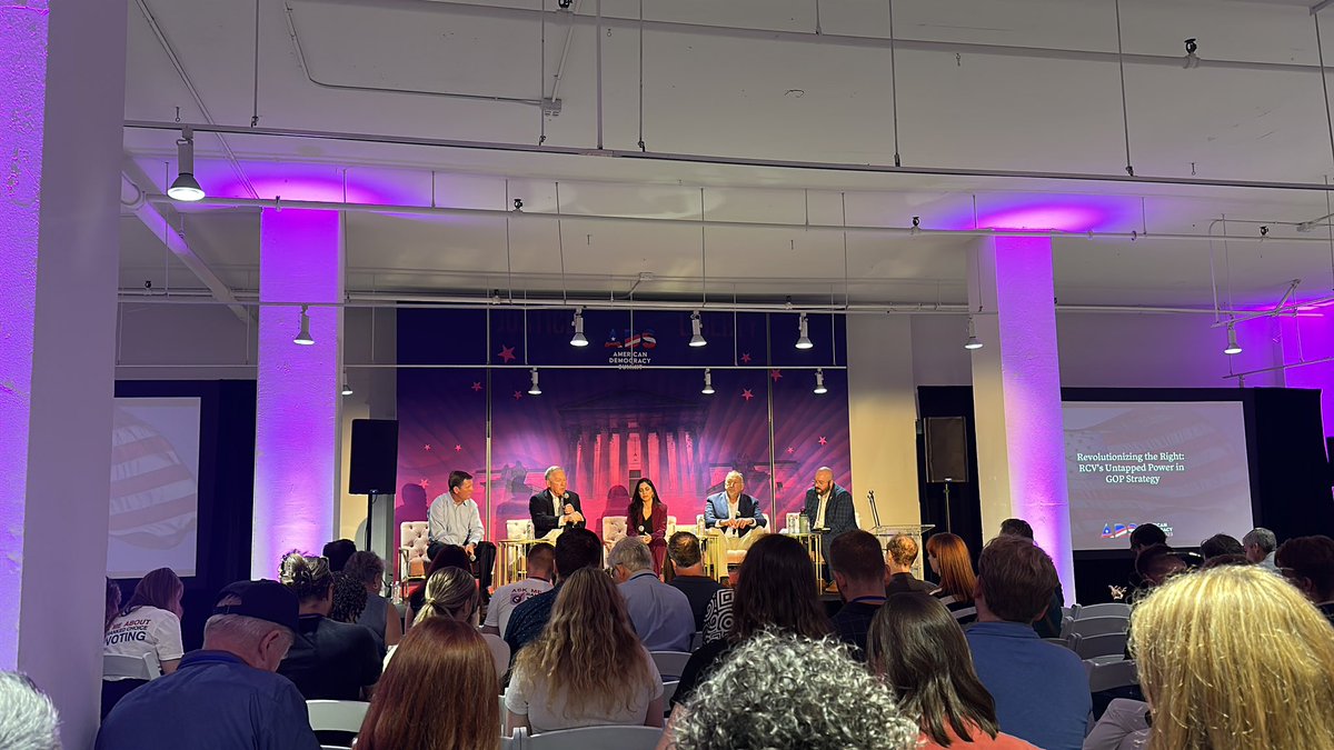 elizbattiste's tweet photo. When you bring a change to Republicans, the immediate reaction will be, “No.” You need to define the problem and explain the “Why” of reform - @stantheman87 #ADS23 #AmericanDemocracySummit https://t.co/zkOioLcoLU