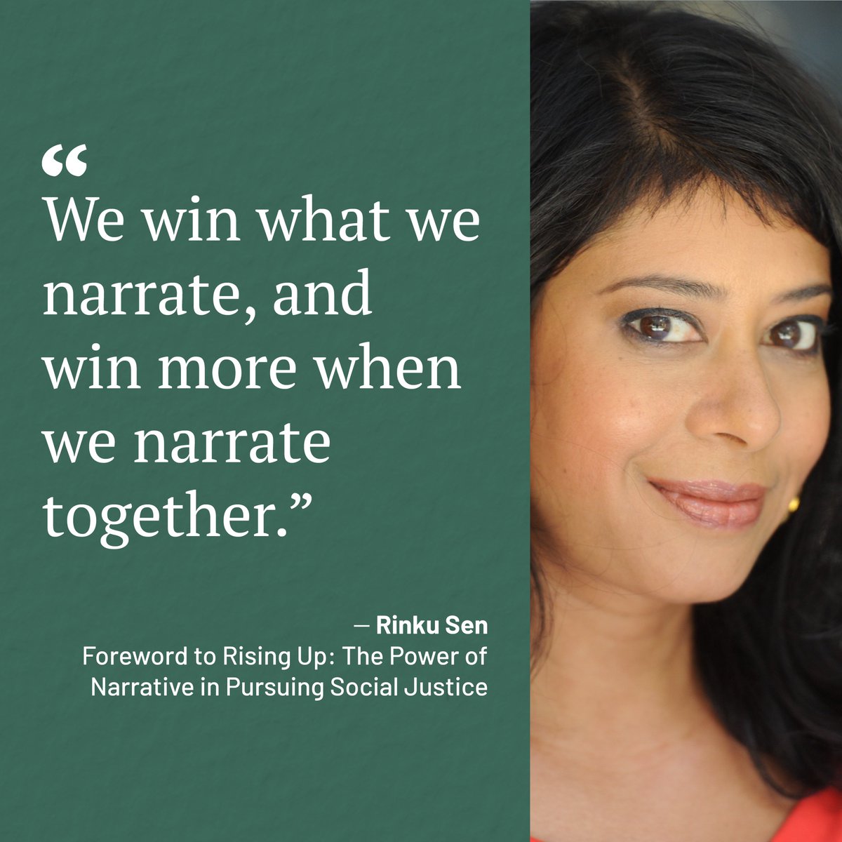 📍Basket Books, Houston, Texas 
🗓️Wednesday, October 4th 

Join <a href="/rinkuwrites/">Rinku Sen</a> and <a href="/SonaliKolhatkar/">Sonali Kolhatkar</a> for a conversation on her new book, Rising Up: The Power of Narrative in Pursuing Racial Justice, which serves as a guide for racial justice narrative-setting. Share w/ HTX friends!