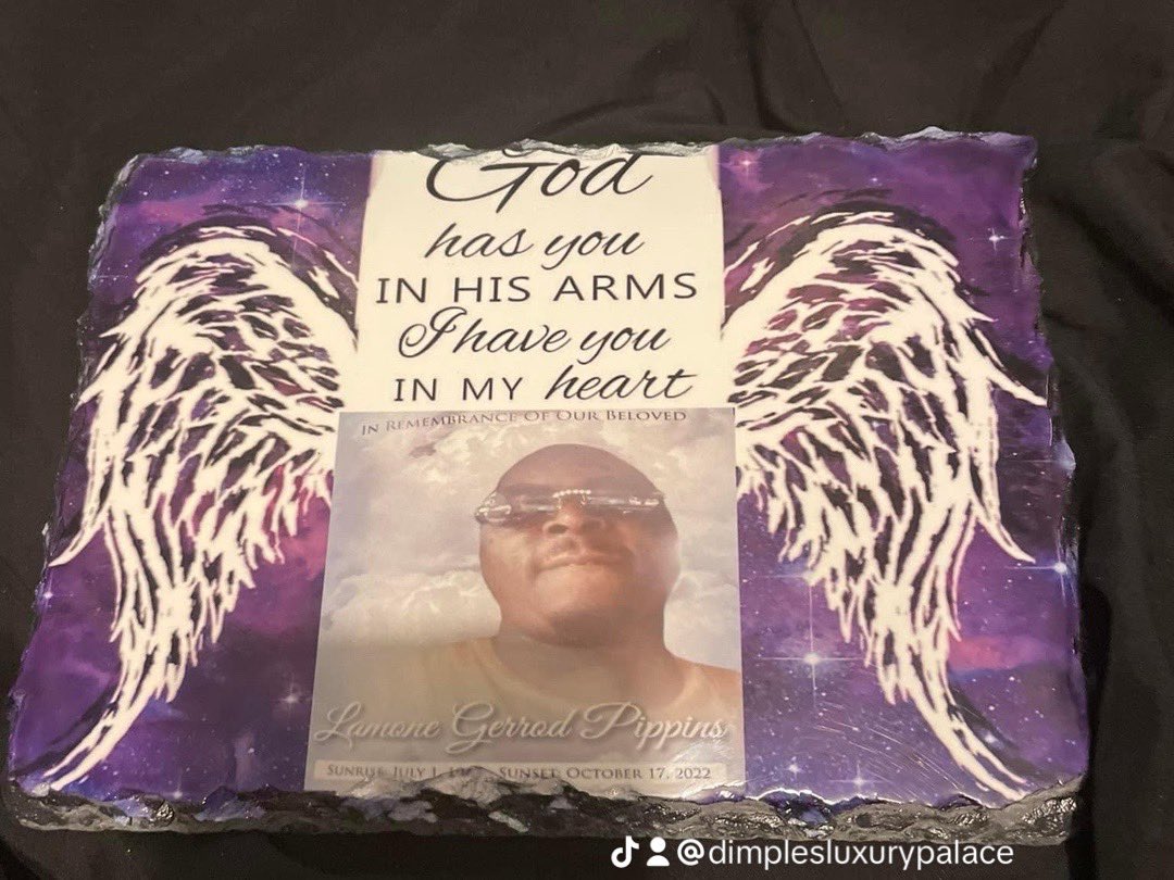 DimplesLove313's tweet photo. If you want a memorial plaque I can customize them anyway you want to hmu https://t.co/ZbEuR02NqU