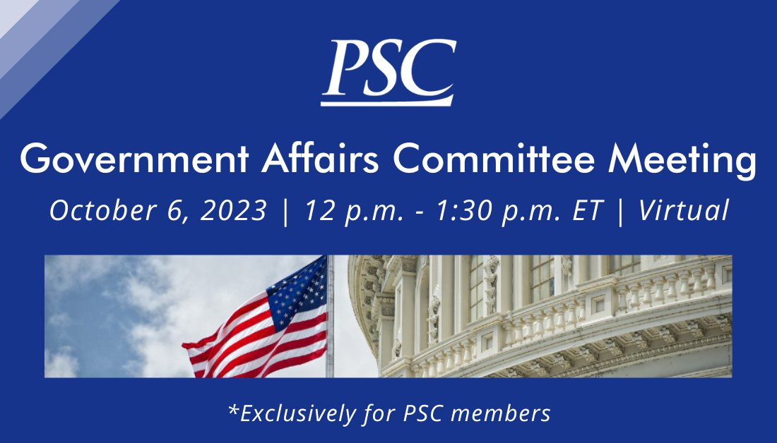 PSCSpeaks's tweet image. Insights meet foresight at Government Affairs Committee meetings. Register to convene with likeminded leaders and government speakers to discuss pivotal policy matters. Learn more and register: bit.ly/461c4a1 #PolicyInsights