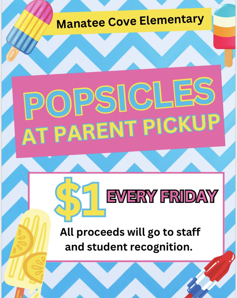 ADouglasVCS's tweet photo. Popsicle Friday @VCSManateeCove https://t.co/JS2u0tVwqM