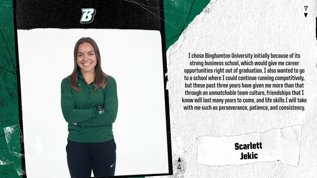 BinghamtonXCTF's tweet photo. Read up on why Scarlett Jekic chose Binghamton! #AECX #ClawsOut #OneBinghamton https://t.co/vv3R28SWcM