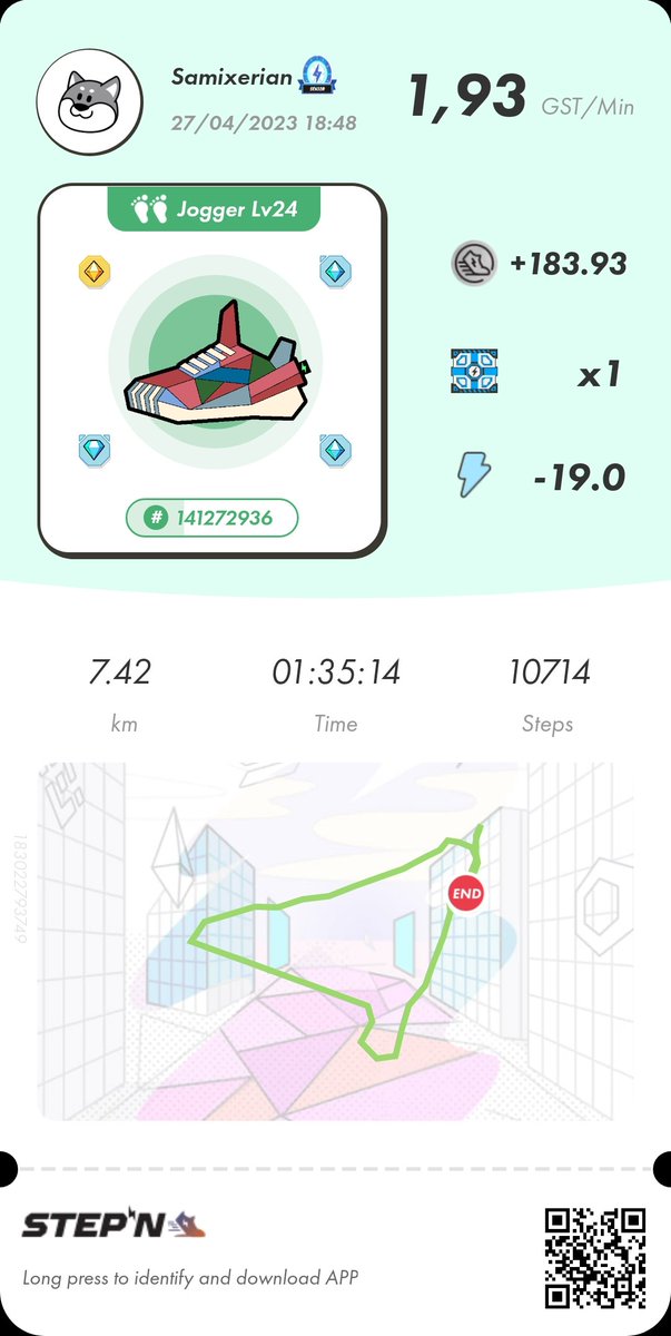 Samixerian's tweet photo. Here is my Evening session with STEPN ⚡️👟
Une des plus belles marches que j'ai fait le soir et une des plus belles photos que j'ai eu la chance de prendre 😊
@STEP_iN_CRYPTO #STEPN #STEPNEvening https://t.co/SajTkhiegy
