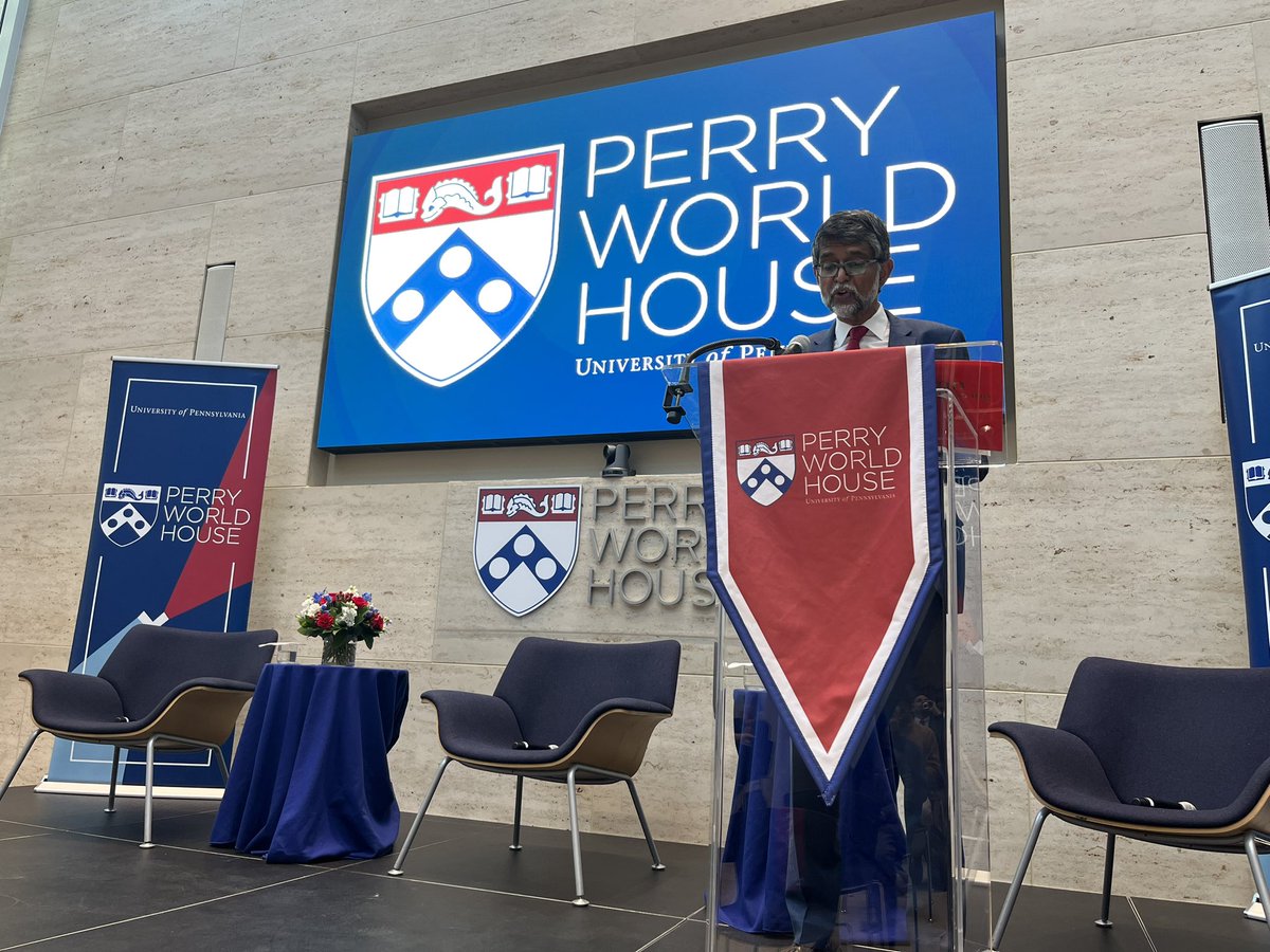 Perry World House (@perryworldhouse) on Twitter photo Our second event of the day begins with an introduction from <a href="/PennEngineers/">Penn Engineering</a> Dean <a href="/vijay_r_kumar/">Vijay Kumar</a>, before our conversation “Ninety Seconds to Midnight” with <a href="/BulletinAtomic/">Bulletin of the Atomic Scientists</a>’s <a href="/RachelBronson1/">Rachel Bronson</a> and <a href="/NTI_WMD/">NTI</a>’s @JoanRohlfing. Our second event of the day begins with an introduction from <a href="/PennEngineers/">Penn Engineering</a> Dean <a href="/vijay_r_kumar/">Vijay Kumar</a>, before our conversation “Ninety Seconds to Midnight” with <a href="/BulletinAtomic/">Bulletin of the Atomic Scientists</a>’s <a href="/RachelBronson1/">Rachel Bronson</a> and <a href="/NTI_WMD/">NTI</a>’s @JoanRohlfing.