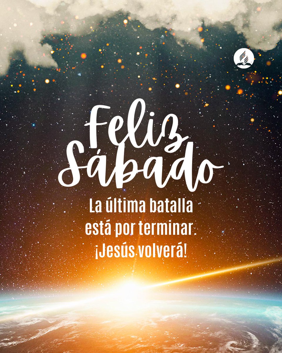 iasdchile's tweet photo. ¡CRISTO VIENE PRONTO! La última batalla terminará y en todo el mundo reinará solo el bien; pues la victoria es de Cristo.
"Y a medida que transcurran los años de la eternidad, traerán consigo revelaciones más ricas y aún más gloriosas respecto de Dios y de Cristo."
#FelizSabado https://t.co/SM6m5vwQEs