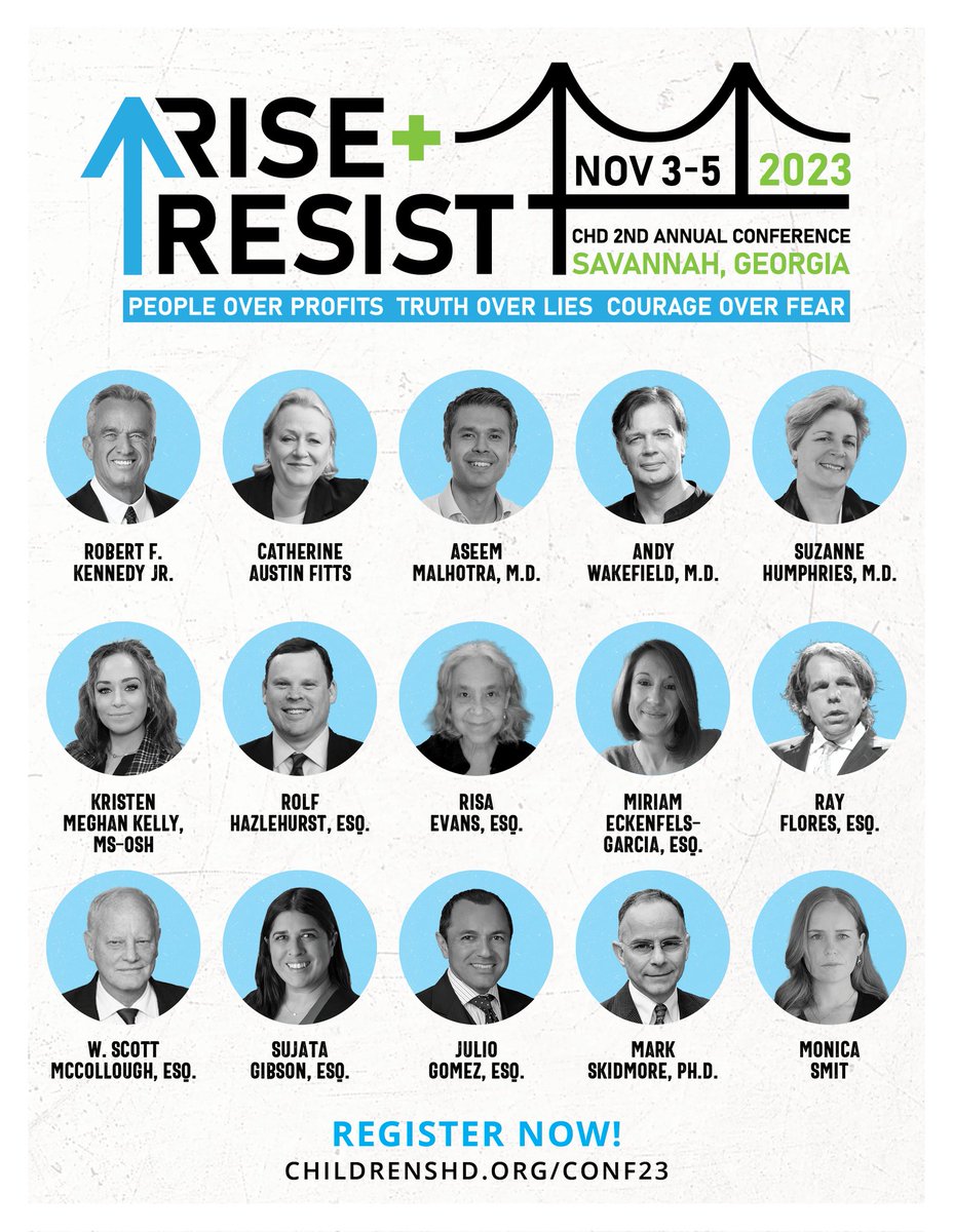 KristenMeghan's tweet photo. I will be at the Children’s Health Defense’s Rise + Resist Conference in Savannah GA, Nov 3-5th. Join me and other prominent freedom advocates as we come together to discuss global health problems, freedom, and solutions. #CHDConf2023 #StandWithCHD #RiseandResist
https://t.co/zR37lanjci
#masks #ventilation #epa #eastpalestine