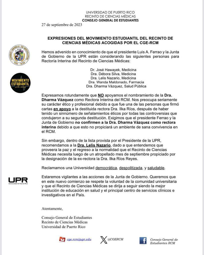 Movimiento Estudiantil RCM (@me_uprrcm) on Twitter photo 