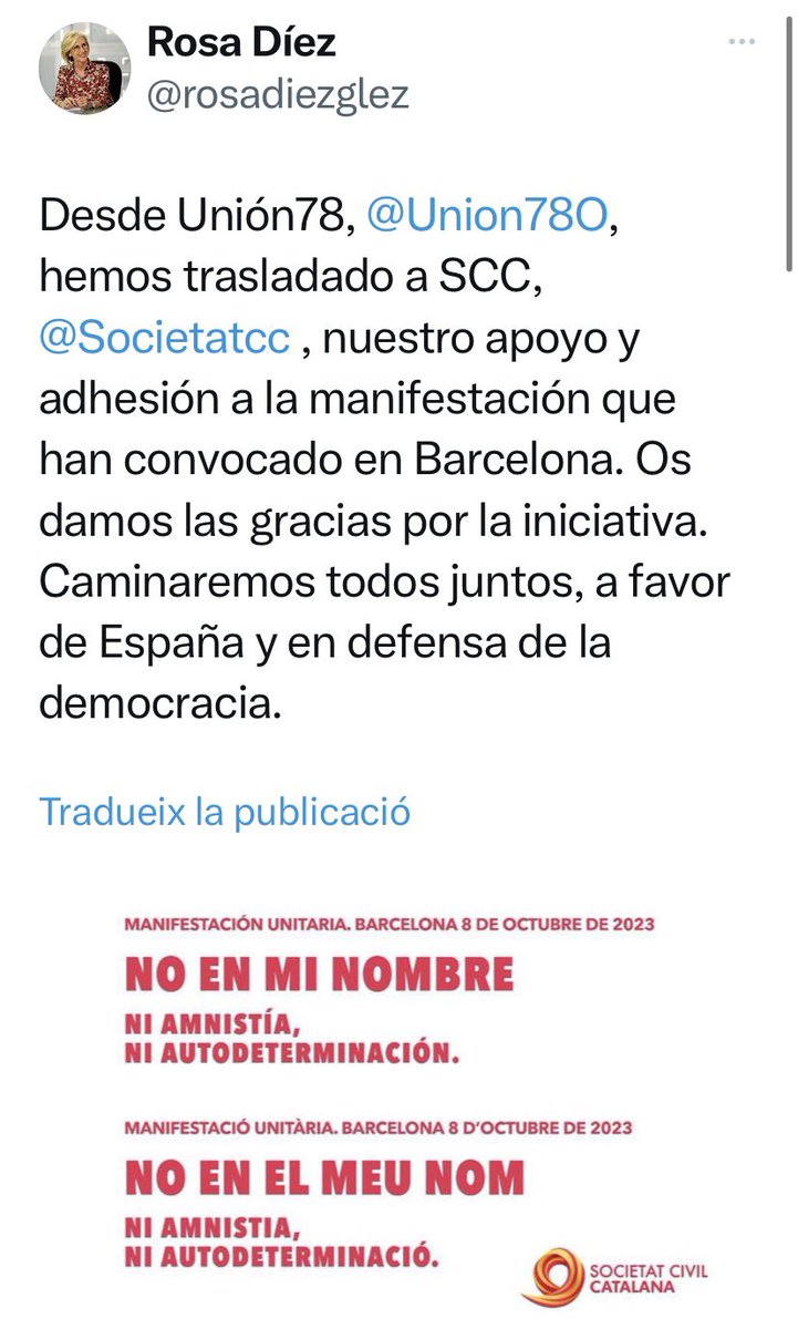 celmi909's tweet photo. El dia 8 SCC munta una mani de les que seran grans amb convidats de luxe com Vox, S’ha Acabat, les patrulles antiindepes o Rosa Díez. Si creus mínimament en els drets humans bàsics, aquell dia has de sortir al carrer per fer valer la teva veu! #StopVOX #StopSCC #StopODI https://t.co/zZ747o2IAE