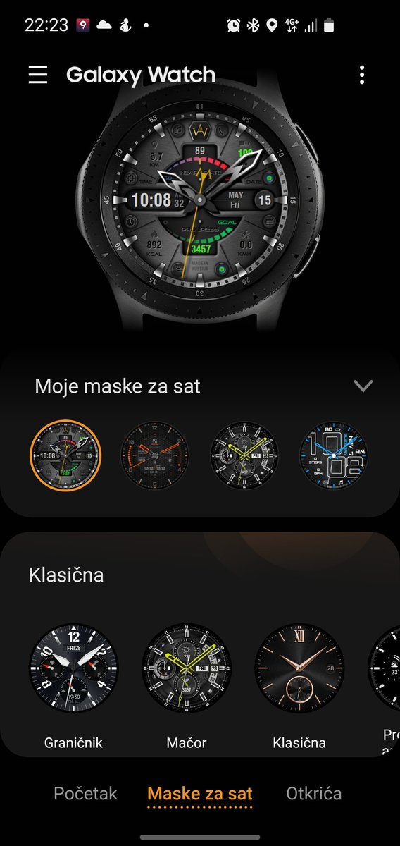 Ova mi najbolja maska za sat..ne menjam je👌 #samsungwatch